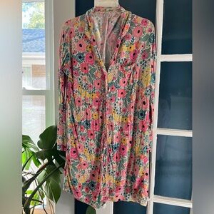 Little Sleepies Women’s Sleep Shirt in Secret Garden size L